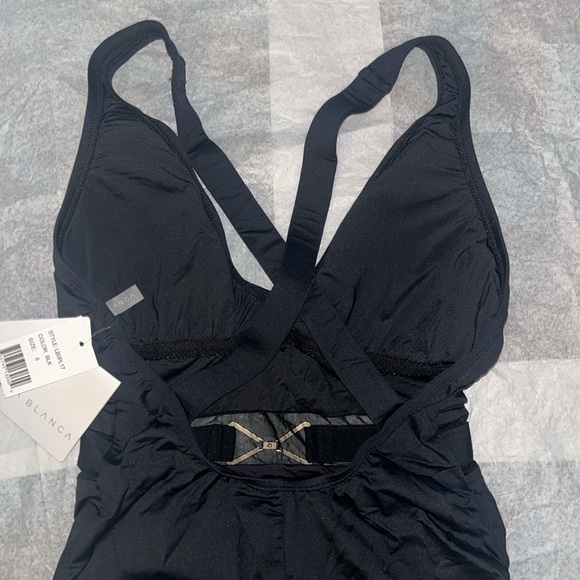La Blanca size 8 black swimsuit - Picture 4 of 6